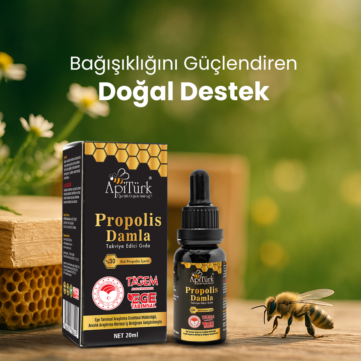 2’li Propolis Damla Ekonomik Paket 20ml 2 Adet