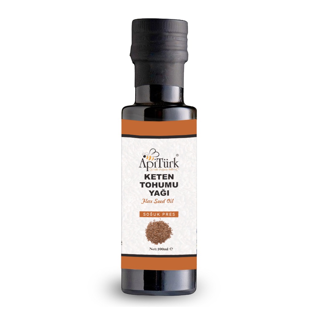 APİTÜRK KETEN TOHUMU YAĞI 100ml (Soğuk Pres)
