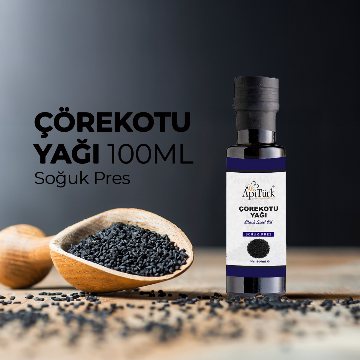 Çörekotu Yağı 100ml (Soğuk Pres)
