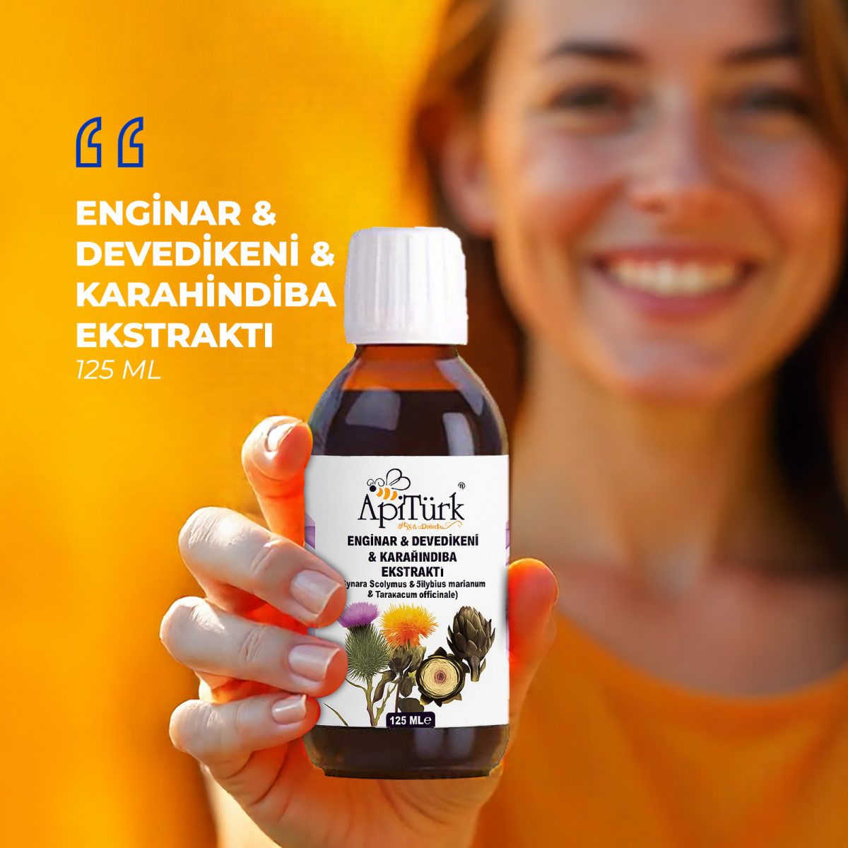 Enginar & Devedikeni & Karahindiba Ekstraktı (Cynara Scolymus & Silybum Marianum & Taraxacum Officinale) 125 Ml Enginar & Devedikeni & Karahindiba Ekstraktı (Cynara Scolymus & Silybum Marianum & Taraxacum Officinale) 125 Ml