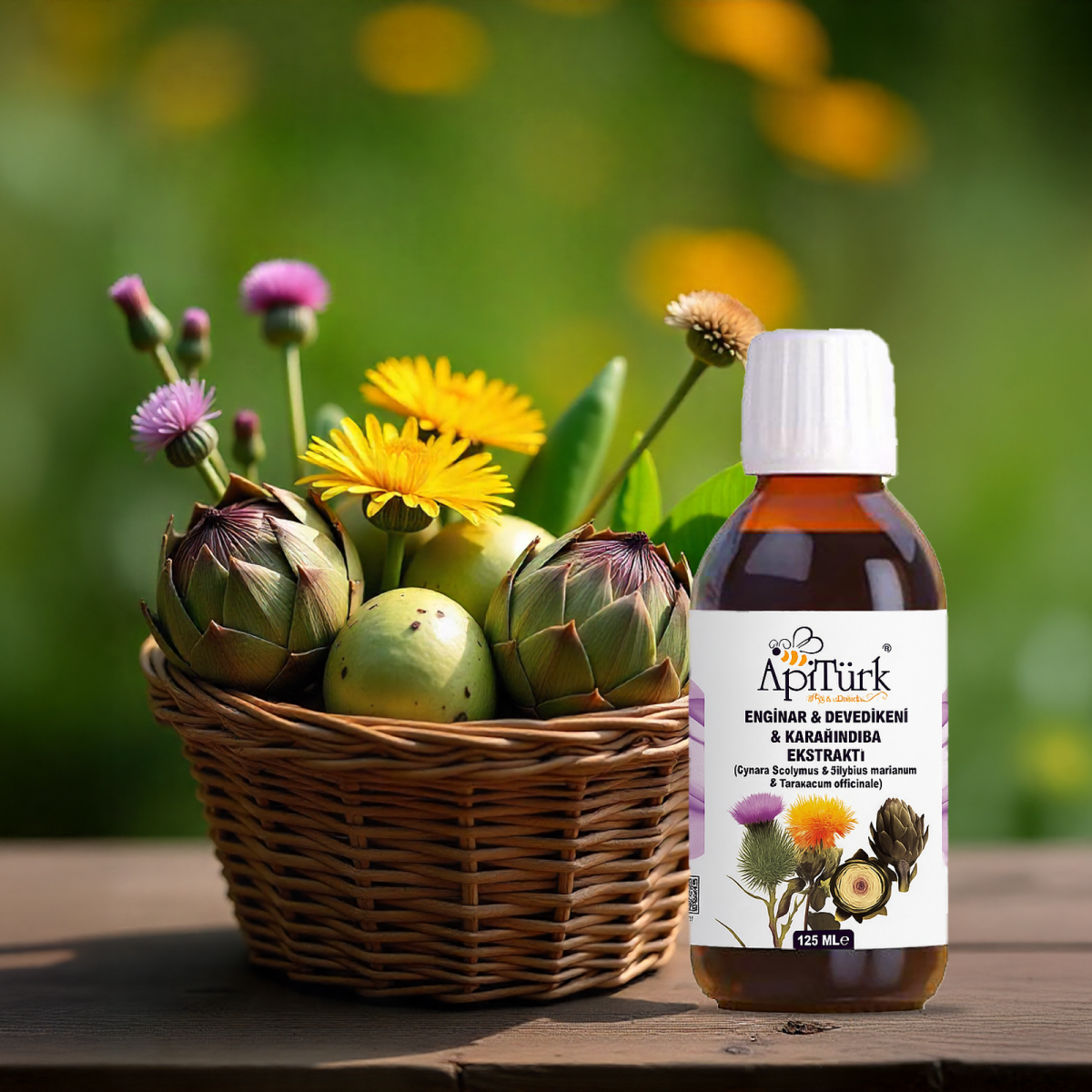 Enginar & Devedikeni & Karahindiba Ekstraktı (Cynara Scolymus & Silybum Marianum & Taraxacum Officinale) 125 Ml Enginar & Devedikeni & Karahindiba Ekstraktı (Cynara Scolymus & Silybum Marianum & Taraxacum Officinale) 125 Ml