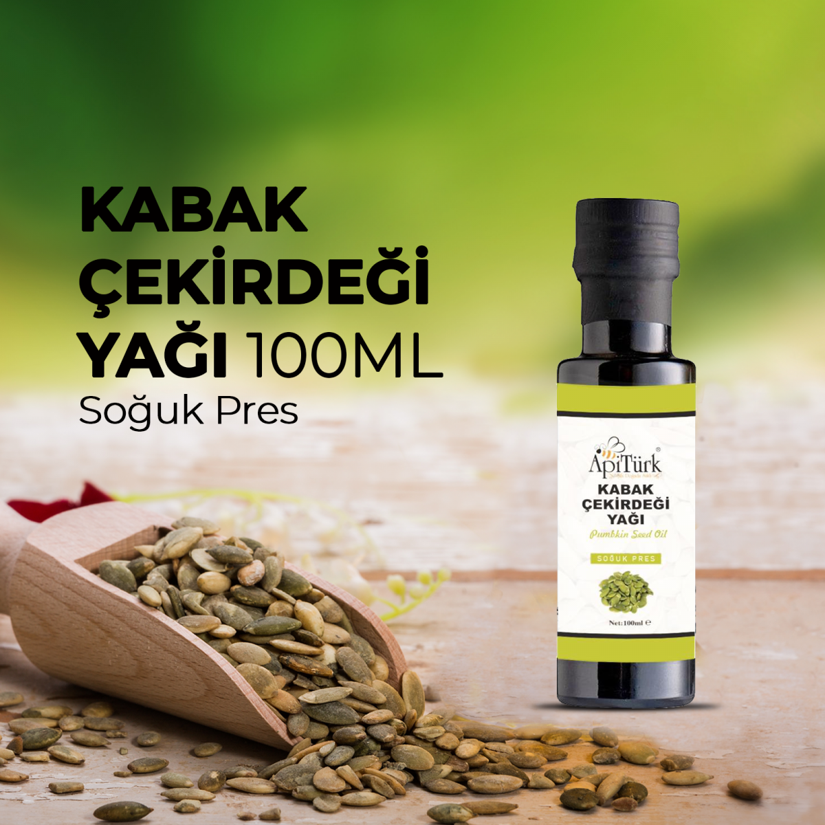 Kabak Çekirdeği Yağı 100ml (Soğuk Pres)