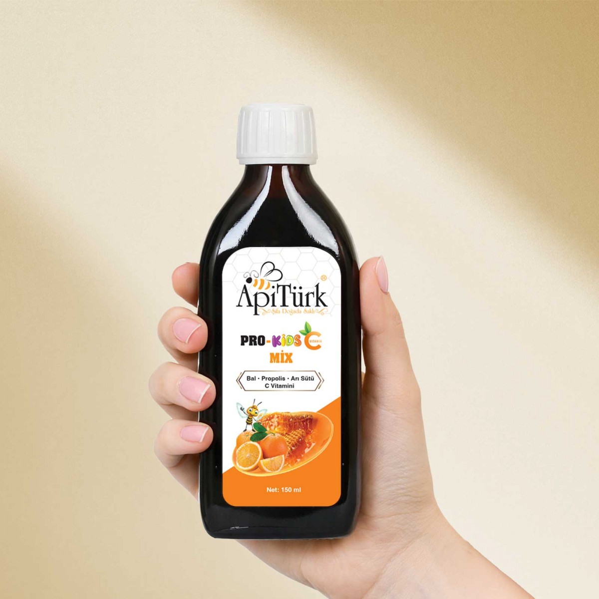 Pro-Kids-C Mix 150ml (Bal, Propolis, Arı Sütü, C Vitamini)