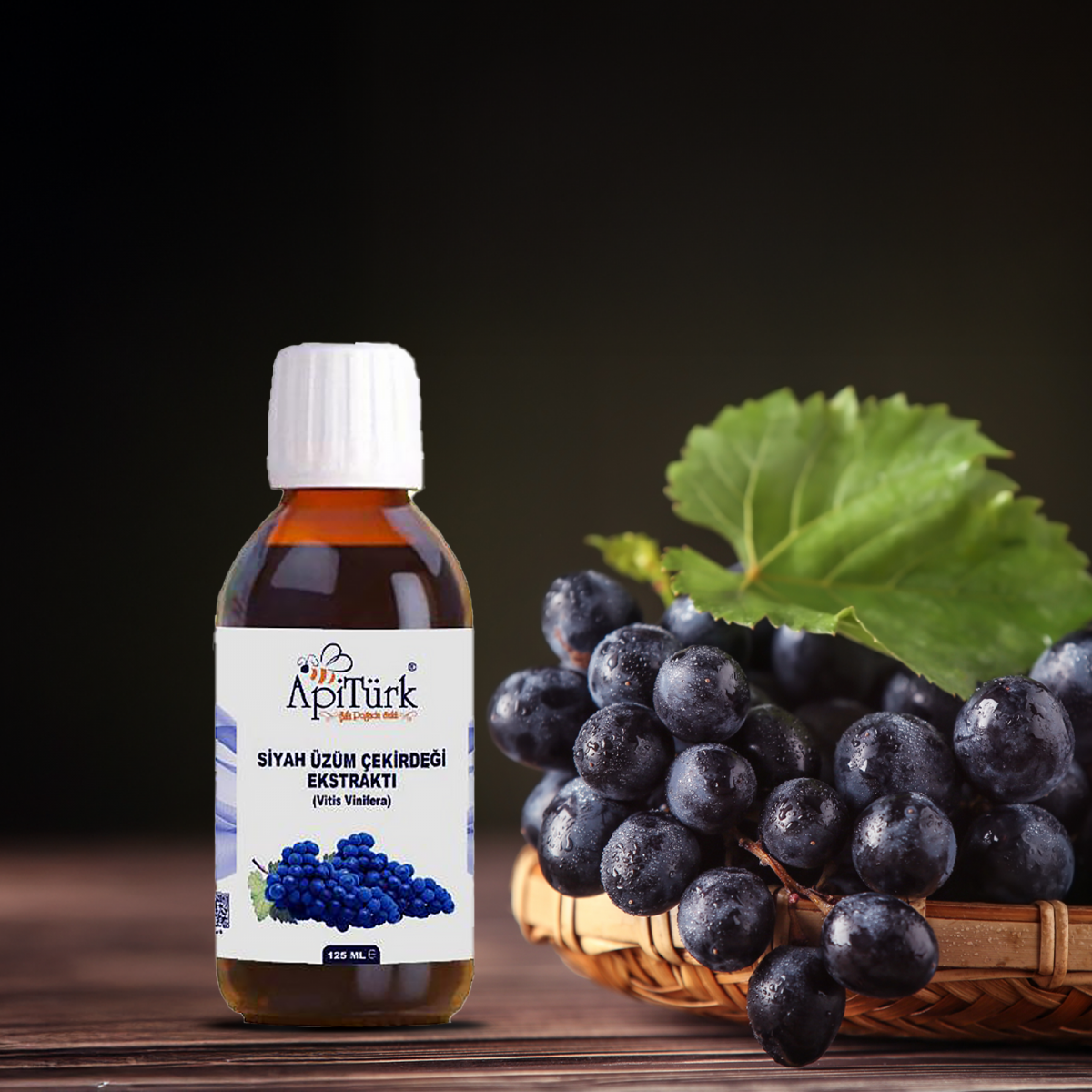 Siyah Üzüm Çekirdeği Ekstraktı (Vitis Vinifera) 125 Ml