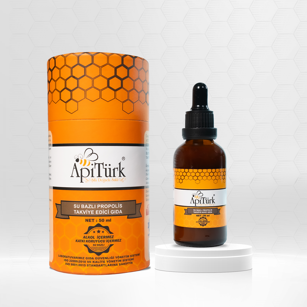 Su Bazlı Propolis 50ml (Alkolsüz) Su Bazlı Propolis 50ml (Alkolsüz)
