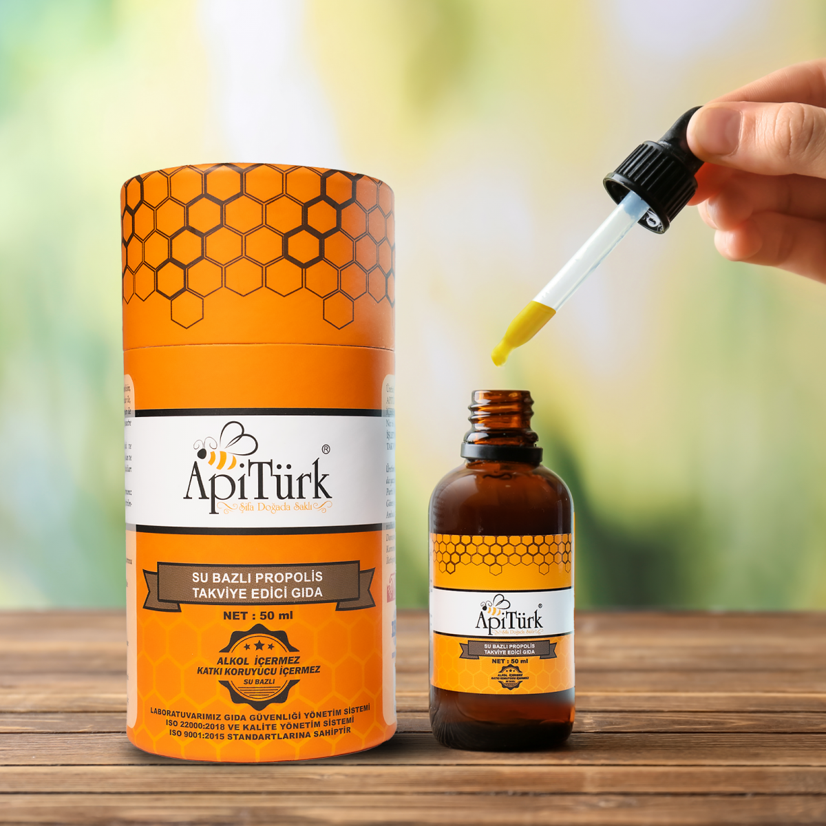 Su Bazlı Propolis 50ml (Alkolsüz) Su Bazlı Propolis 50ml (Alkolsüz)