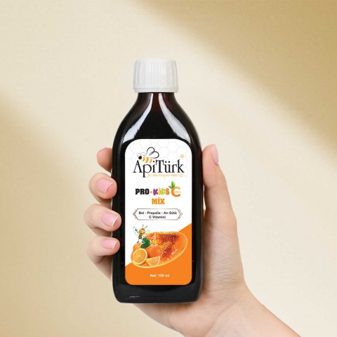 2’li Ekonomik Paket Pro-Kids-C Mix 150ml (Bal, Propolis, Arı Sütü, C Vitamini)