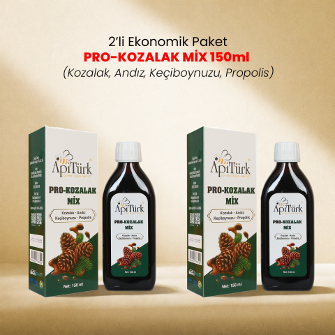 2’li Ekonomik Paket Pro-Kozalak Mix 150ml (Kozalak, Andız, Keçiboynuzu, Propolis)