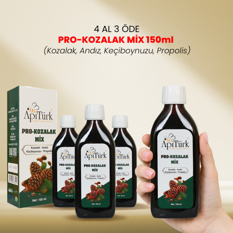4 Al 3 Öde Pro-Kozalak Mix 150ml (Kozalak, Andız, Keçiboynuzu, Propolis)