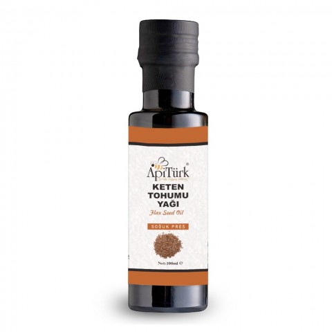 APİTÜRK KETEN TOHUMU YAĞI 100ml (Soğuk Pres)