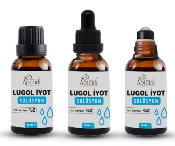 APİTÜRK LUGOL İYOT SOLÜSYON 30ml %2'lik İyot Damlası