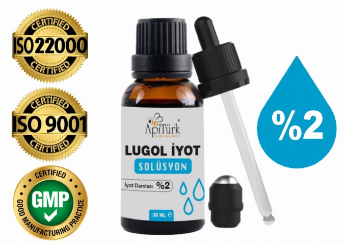 APİTÜRK LUGOL İYOT SOLÜSYON 30ml %2'lik İyot Damlası