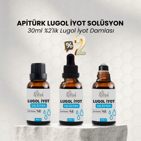 Lugol İyot Solüsyon, 30ml %2'lik Lugol İyot Damlası