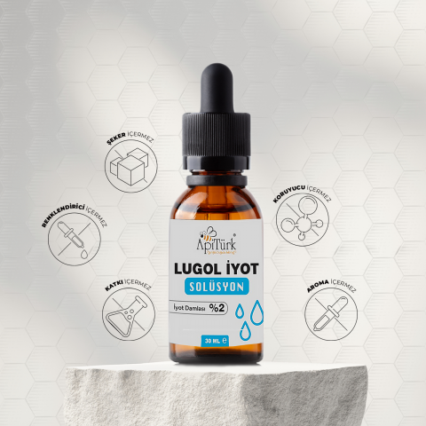 Lugol İyot Solüsyon, 30ml %2'lik Lugol İyot Damlası
