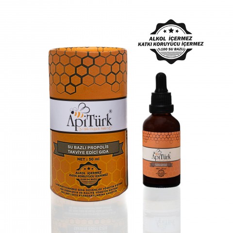 APİTÜRK SU BAZLI PROPOLİS 50ml (ALKOLSÜZ)