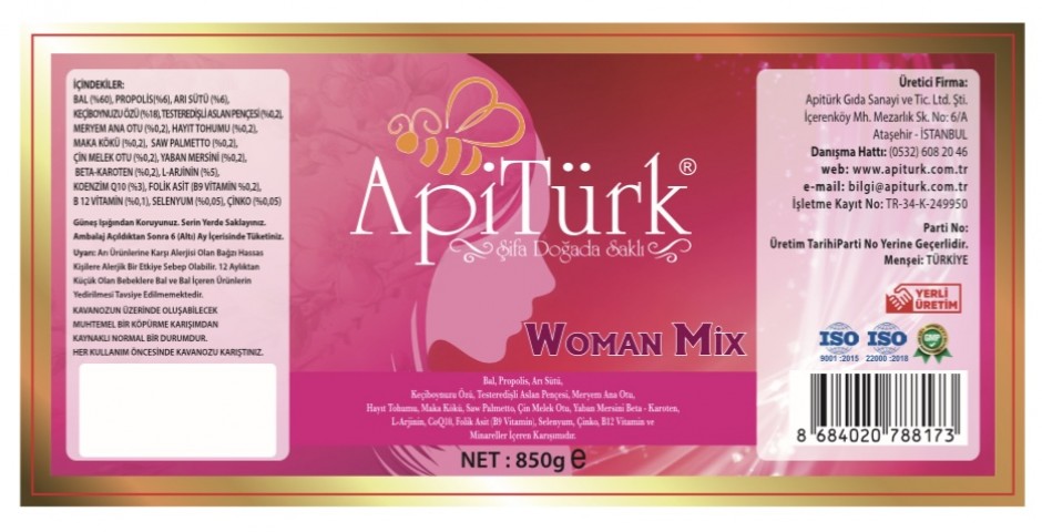 APİTÜRK WOMAN MİX 850gr