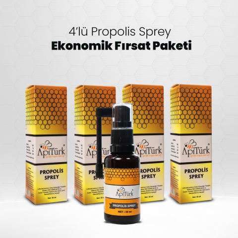 4'lü Propolis Sprey Ekonomik Paket 30ml 4 Adet